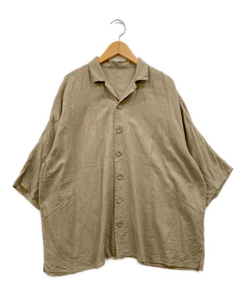 babaghuri（ババグーリ）babaghuri (ババグーリ) コットンカーディーシャンブレー ベージュ サイズ:Mの古着・服飾アイテム