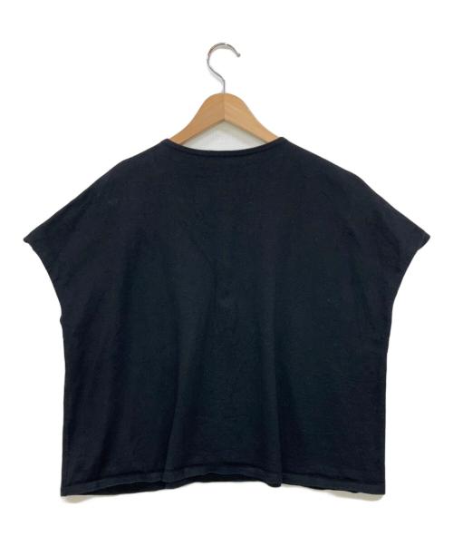 babaghuri（ババグーリ）babaghuri (ババグーリ) コットンリネン ノースリーブカットソー ブラック サイズ:Mの古着・服飾アイテム