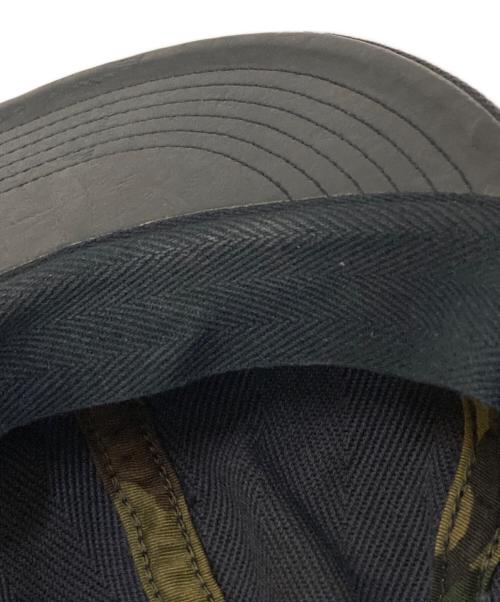 hobo（ホボ）hobo (ホボ) 裏地レザーキャップ グレーの古着・服飾アイテム