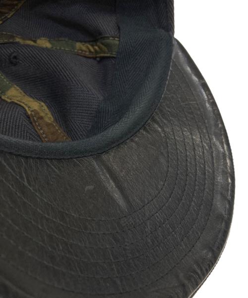 hobo（ホボ）hobo (ホボ) 裏地レザーキャップ グレーの古着・服飾アイテム