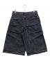 NOMANUAL (ノーマニュアル) シールド デニム バルミューダ ハーフパンツ ウオッシュド ブラック サイズ:100(L)：7000円