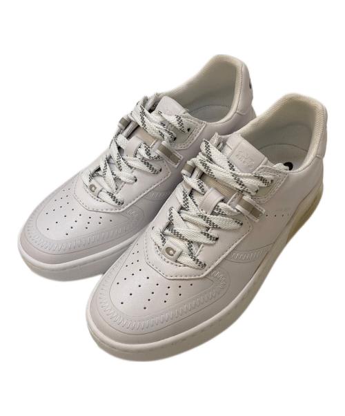 COACH（コーチ）COACH (コーチ) CITYSOLE COURT SNEAKER ローカットスニーカー ホワイト×アイボリー サイズ:US5Bの古着・服飾アイテム