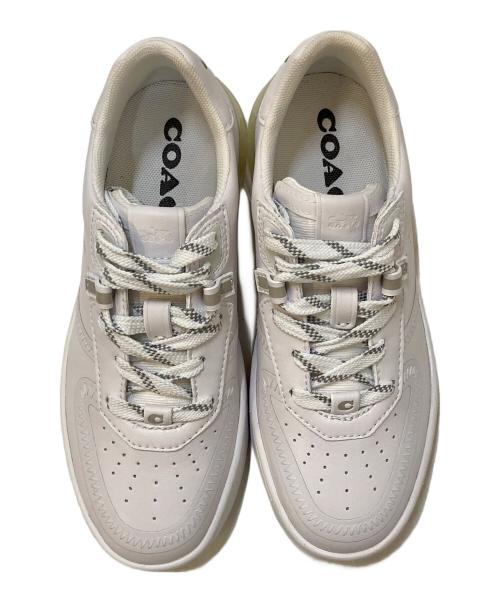 COACH（コーチ）COACH (コーチ) CITYSOLE COURT SNEAKER ローカットスニーカー ホワイト×アイボリー サイズ:US5Bの古着・服飾アイテム