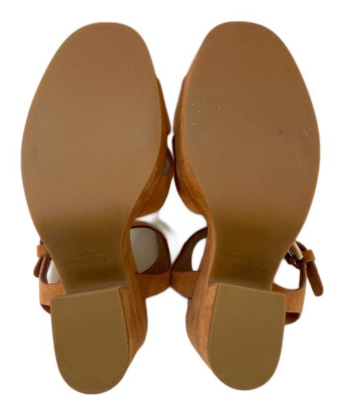 Kate Spade（ケイトスペード）Kate Spade (ケイトスペード) チャンキーヒールストラップサンダル オレンジ サイズ:7 1/2Mの古着・服飾アイテム