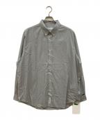 WTAPSダブルタップス）の古着「BD 02 / LS / CTPL. BROADCLOTH. TEXTILE. COOLMAXR. RF」｜グレー
