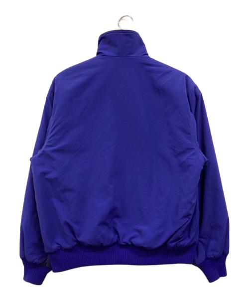 Eddie Bauer（エディーバウアー）Eddie Bauer (エディーバウアー) USA製 黒タグ W's規格 ジップアップジャケット パープル×グリーン サイズ:Mの古着・服飾アイテム