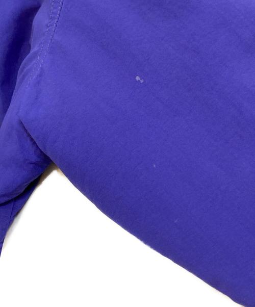 Eddie Bauer（エディーバウアー）Eddie Bauer (エディーバウアー) USA製 黒タグ W's規格 ジップアップジャケット パープル×グリーン サイズ:Mの古着・服飾アイテム