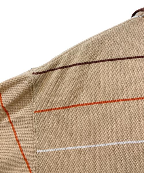 OLD STUSSY（オールドステューシー）OLD STUSSY (オールドステューシー) 紺タグ ワンポイント刺繍ポロシャツ ベージュ サイズ:Mの古着・服飾アイテム