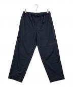 ENNOYエンノイ）の古着「24SS Wool Blend Rip Stop Easy Pants リップストップイージーパンツ」｜ブラック