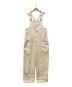 HARVESTY（ハーベスティー）の古着「コットンチノクロス 製品染 オーバーオール」｜アイボリー