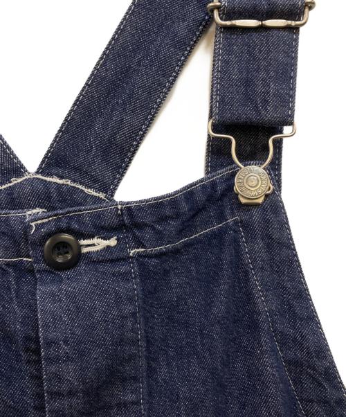 HARVESTY（ハーベスティー）HARVESTY (ハーベスティー) 10ozノンフェイドデニムオーバーオール ブルー サイズ:1の古着・服飾アイテム