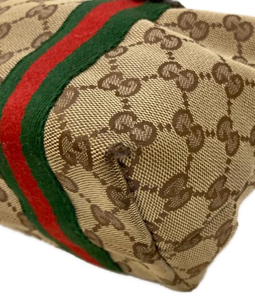 GUCCI（グッチ）GUCCI (グッチ) シェリーラインハンドバッグ ベージュの古着・服飾アイテム
