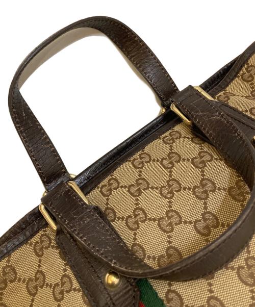 GUCCI（グッチ）GUCCI (グッチ) シェリーラインハンドバッグ ベージュの古着・服飾アイテム