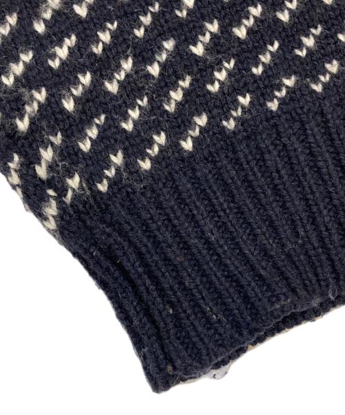 BACKERS（バッカーズ）Backers (バッカーズ) バーズアイニット セーター ネイビー サイズ:Ｍの古着・服飾アイテム