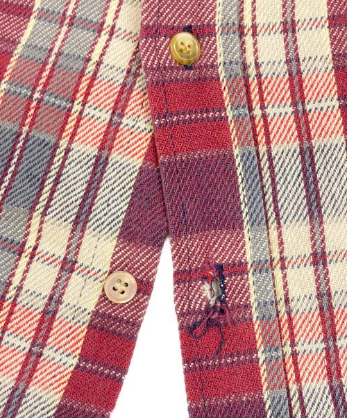 Wrangler（ラングラー）Wrangler (ラングラー) 90's USA製 ネルシャツ パープル×レッド サイズ:Lの古着・服飾アイテム