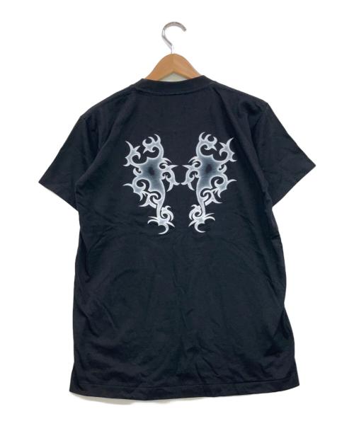 rock eagle（ロックイーグル）rock eagle (ロックイーグル) フレイム ハートショット 両面プリントTシャツ ブラック サイズ:Mの古着・服飾アイテム