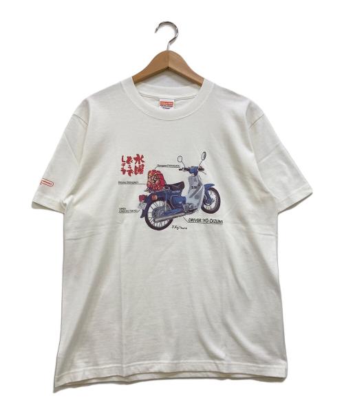 united athle（ユナイテッドアスレ）united athle (ユナイテッドアスレ) 水曜どうでしょう カブプリントTシャツ ホワイト サイズ:Mの古着・服飾アイテム