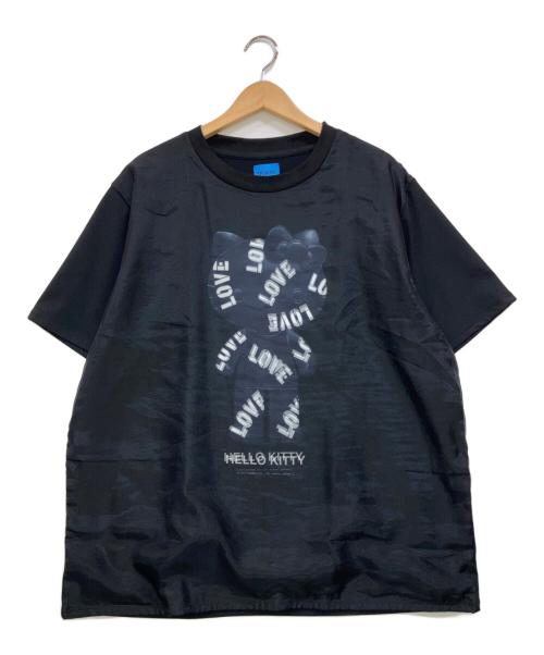 TRIPPY ART（トリッピーアート）TRIPPY ART (トリッピーアート) 3Dハローキティデザイン アートTシャツ ブラック×ブルー サイズ:XLの古着・服飾アイテム