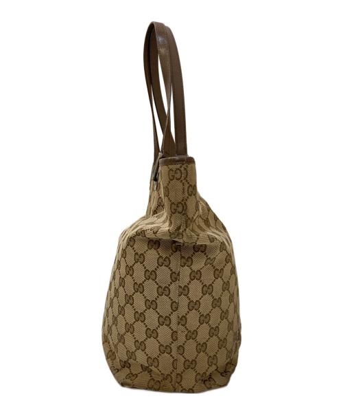 GUCCI（グッチ）GUCCI (グッチ) GGキャンバストートバッグ ベージュの古着・服飾アイテム