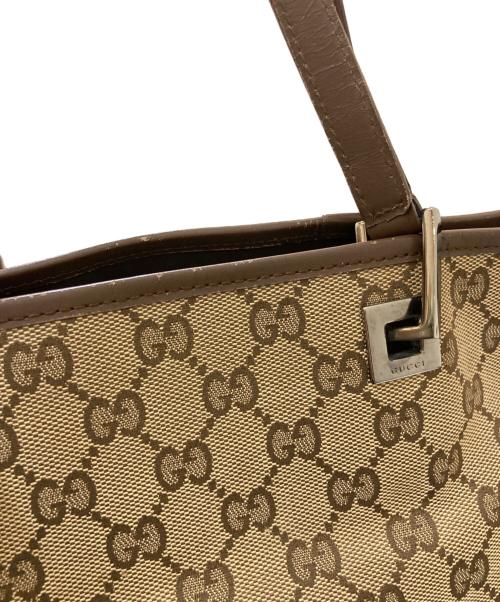 GUCCI（グッチ）GUCCI (グッチ) GGキャンバストートバッグ ベージュの古着・服飾アイテム