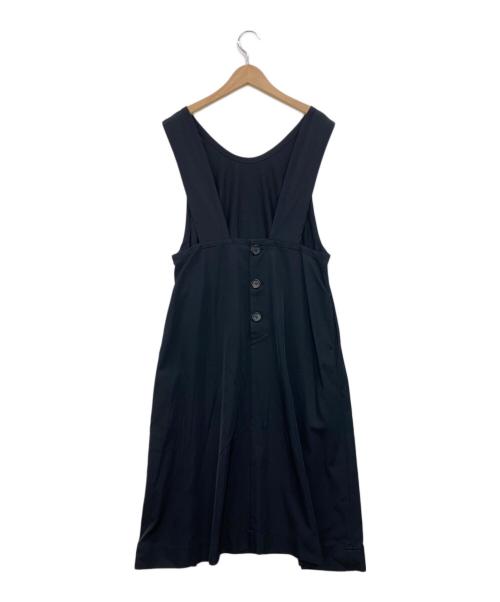 MARGARET HOWELL（マーガレットハウエル）MARGARET HOWELL (マーガレットハウエル) Glazed Cotton CUPRA ノースリーブワンピース ブラック サイズ:1の古着・服飾アイテム