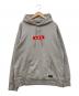 GOD SELECTION XXX（ゴッドセレクショントリプルエックス）の古着「ボックスロゴフーディー」｜グレー