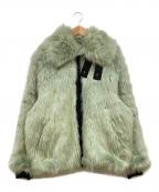 NIKE×AMBUSHナイキ×アンブッシュ）の古着「Reversible Faux Fur Coat Jacket リバーシブルフェイクファージャケット」｜グリーン×ブルー