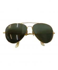 RAY-BAN（レイバン）の古着「ボシュロム社製 アビエイター ティアドロップ サングラス」｜ゴールド×ブラック