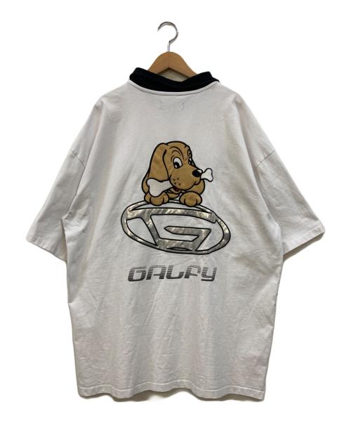 GALFY（ガルフィー）GALFY (ガルフィー) Gロゴビックポロ ホワイト サイズ:Lの古着・服飾アイテム