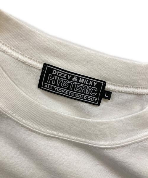Hysteric Glamour（ヒステリックグラマー）Hysteric Glamour (ヒステリックグラマー) HG WOMAN プリントTシャツ ホワイト サイズ:Lの古着・服飾アイテム