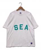 RUSSELL ATHLETIC×WIND AND SEAラッセルアスレチック×ウィンダンシー）の古着「プリントTシャツ」｜ホワイト