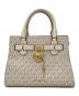 MICHAEL KORS（マイケルコース）の古着「HAMILTON SMALL SATCHEL」｜ベージュ