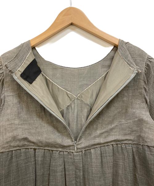 DRAWER（ドゥロワー）DRAWER (ドゥロワー) シースルーブラウス グレー サイズ:38の古着・服飾アイテム