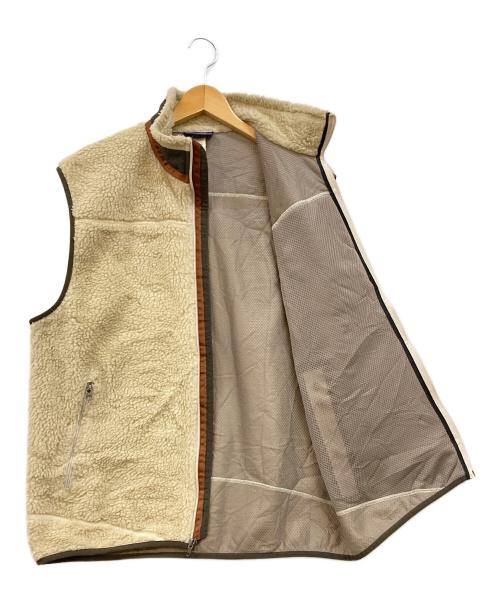 Patagonia（パタゴニア）Patagonia (パタゴニア) Classic Retro-X Vest 23047 クラシックレトロXベスト アイボリー×ブラウン サイズ:Lの古着・服飾アイテム