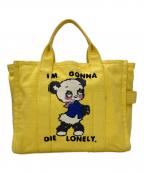 MARC JACOBS×Magda Archerマークジェイコブズ×マグダ・アーチャー）の古着「キャンバストートバッグ」｜イエロー