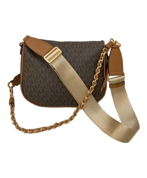 MICHAEL KORS（マイケル・コース）MICHAEL KORS (マイケルコース) SLATER MD MESSENGER ショルダーバッグ ブラウンの古着・服飾アイテム