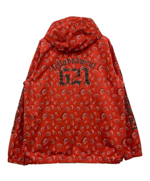 LEFLAH（レフラー）LEFLAH (レフラー) ペイズリーアノラックパーカー レッド サイズ:Lの古着・服飾アイテム