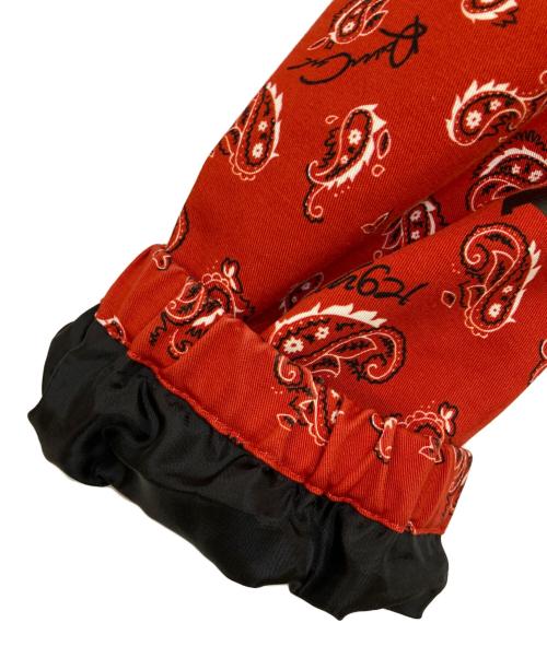 LEFLAH（レフラー）LEFLAH (レフラー) ペイズリーアノラックパーカー レッド サイズ:Lの古着・服飾アイテム