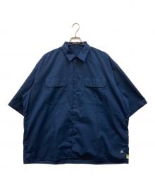 SSZ×A.H×BEAMS（エスエスズィー×エーエイチ×ビームス）の古着「別注オーバーサイズS/Sワークシャツ 」｜ネイビー