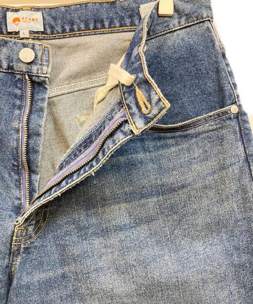 BEAMS JAPAN（ビームスジャパン）BEAMS JAPAN (ビームスジャパン) モンスター5ポケットデニムパンツ ブルー サイズ:Ｌの古着・服飾アイテム