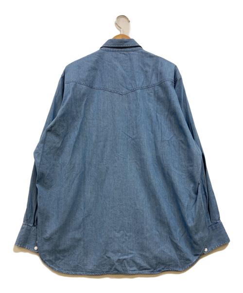 Unlikely（アンライクリー）Unlikely (アンライクリー) Unlikely Dress Cowboy Shirts 1977 Wash ブルー サイズ:Lの古着・服飾アイテム