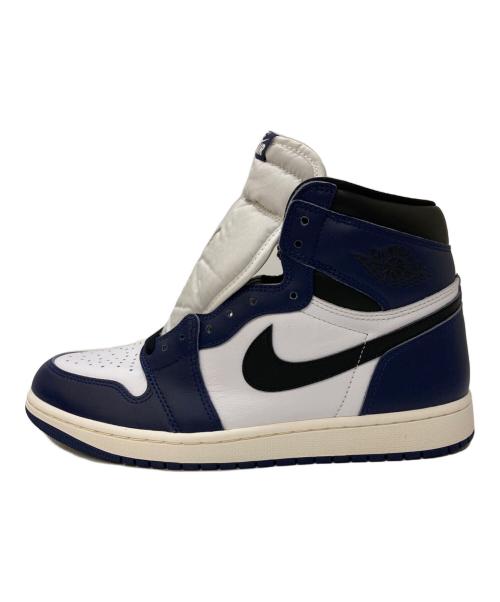 NIKE（ナイキ）NIKE (ナイキ) AIR JORDAN 1 RETRO HIGH OG ハイカットスニーカー MIDNIGHT NAVY/BLACK- サイズ:28 未使用品の古着・服飾アイテム