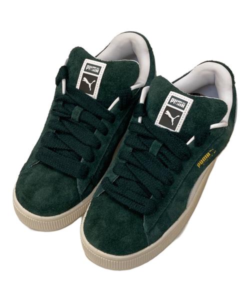 PUMA（プーマ）PUMA (プーマ) SUEDE XL HAIRY ローカットスニーカー グリーン サイズ:28㎝の古着・服飾アイテム