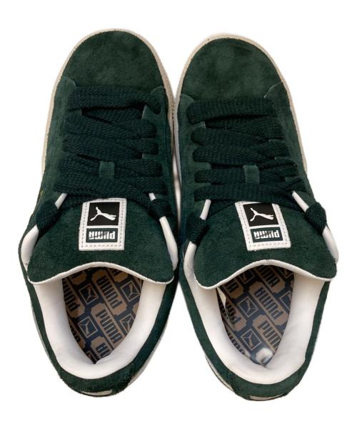 PUMA（プーマ）PUMA (プーマ) SUEDE XL HAIRY ローカットスニーカー グリーン サイズ:28㎝の古着・服飾アイテム