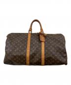 LOUIS VUITTONルイ ヴィトン）の古着「キーポル55 トラベルバッグ」｜ブラウン