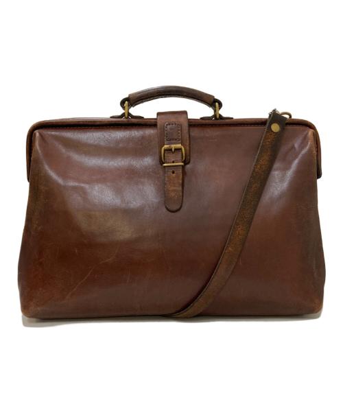 Herz（ヘルツ）Herz (ヘルツ) レザー ソフトダレスバッグ ブラウンの古着・服飾アイテム