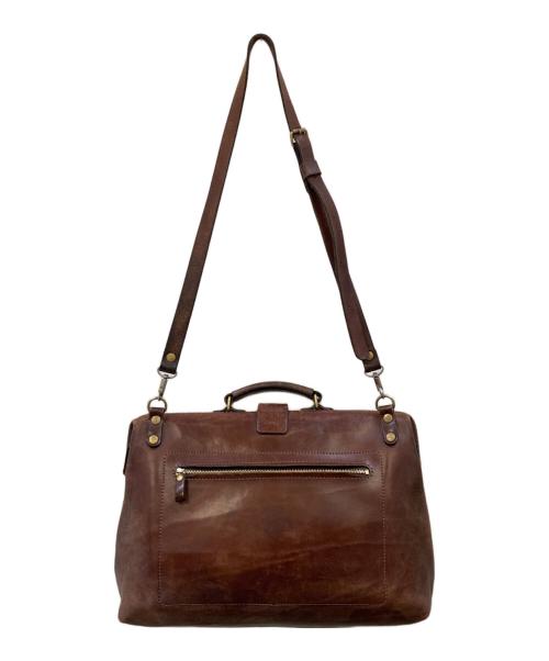 Herz（ヘルツ）Herz (ヘルツ) レザー ソフトダレスバッグ ブラウンの古着・服飾アイテム