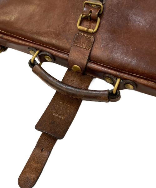 Herz（ヘルツ）Herz (ヘルツ) レザー ソフトダレスバッグ ブラウンの古着・服飾アイテム