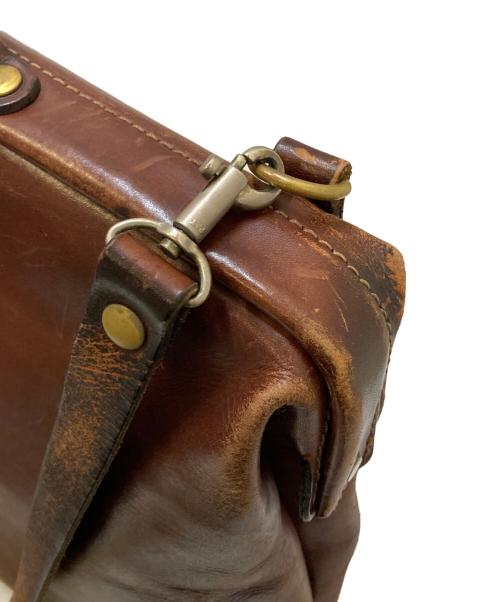 Herz（ヘルツ）Herz (ヘルツ) レザー ソフトダレスバッグ ブラウンの古着・服飾アイテム