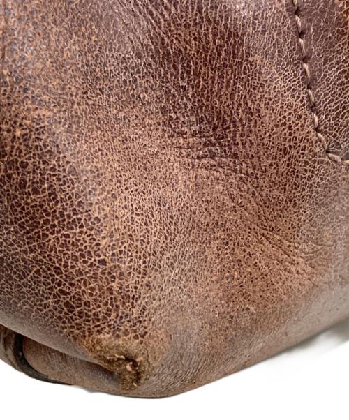 Herz（ヘルツ）Herz (ヘルツ) レザー ソフトダレスバッグ ブラウンの古着・服飾アイテム